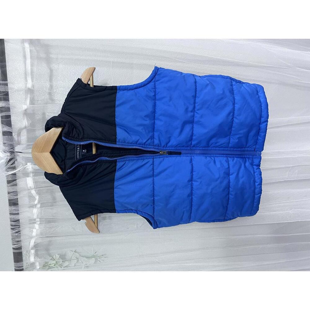 Crown & Ivy Youth‎ Blue and Navy Puffer Vest, Medium